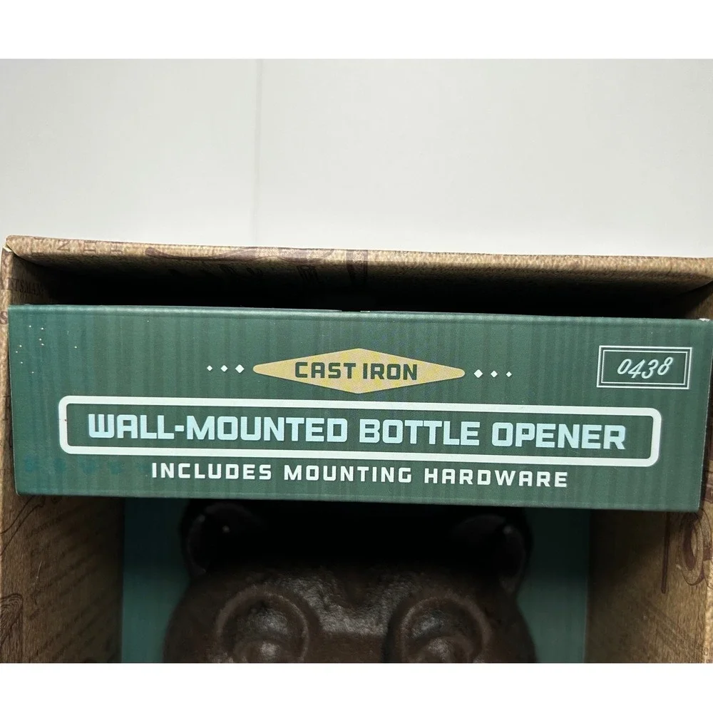 The‎ Kraftsman Co Bear Wall Mounted Bottle Opener Cast Iron Rustic Bar Man Cave